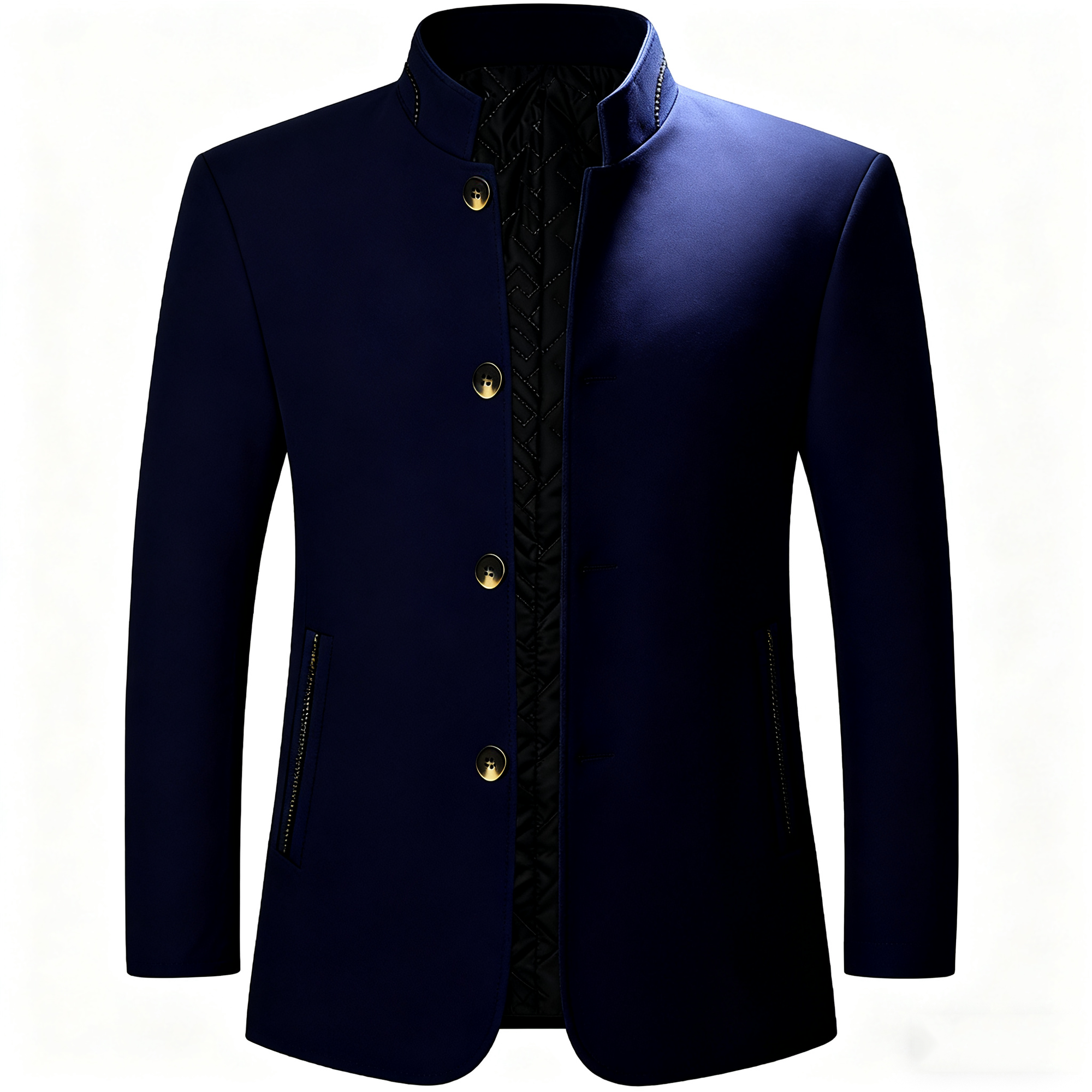 Men's Stand Collar Dress Jacket - A Perfect Blend of Classic Elegance & Modern Versatility