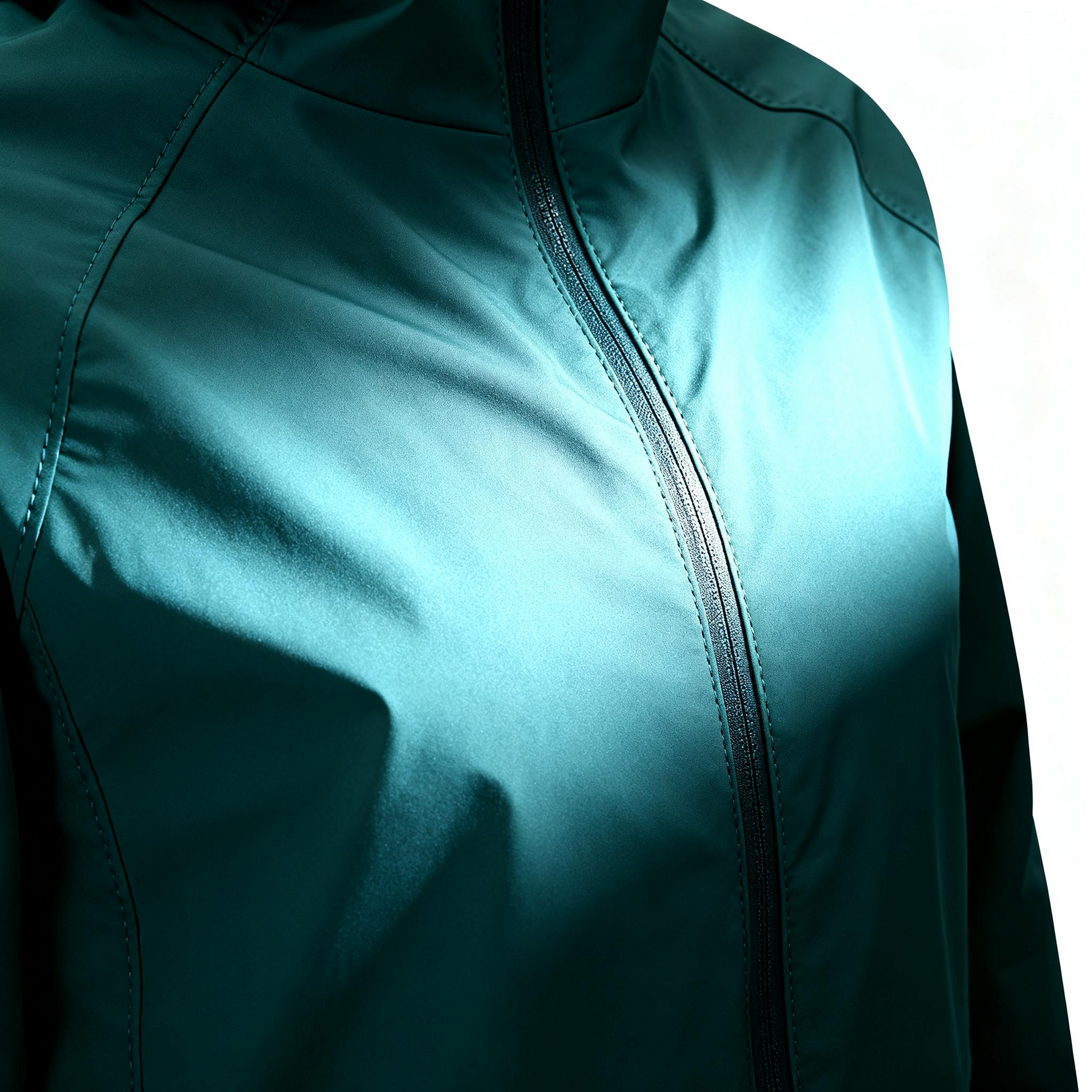 Men's Teal Waterproof Windproof Jacket - Hooded Outdoor Raincoat for Hiking, Travel & All-Weather Adventures