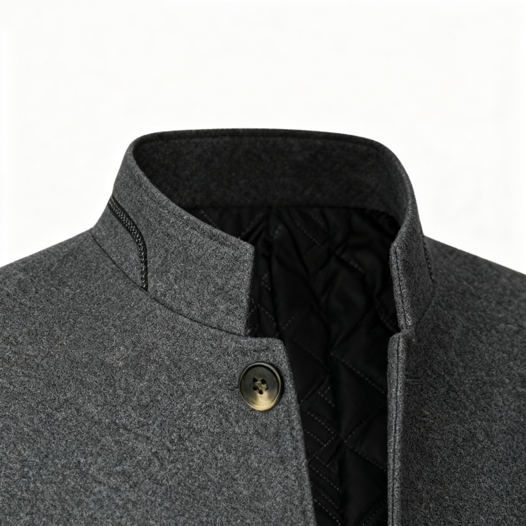 Men's Wool-Blend Coat - A Fusion of Elegance and Warmth for the Modern Gentleman