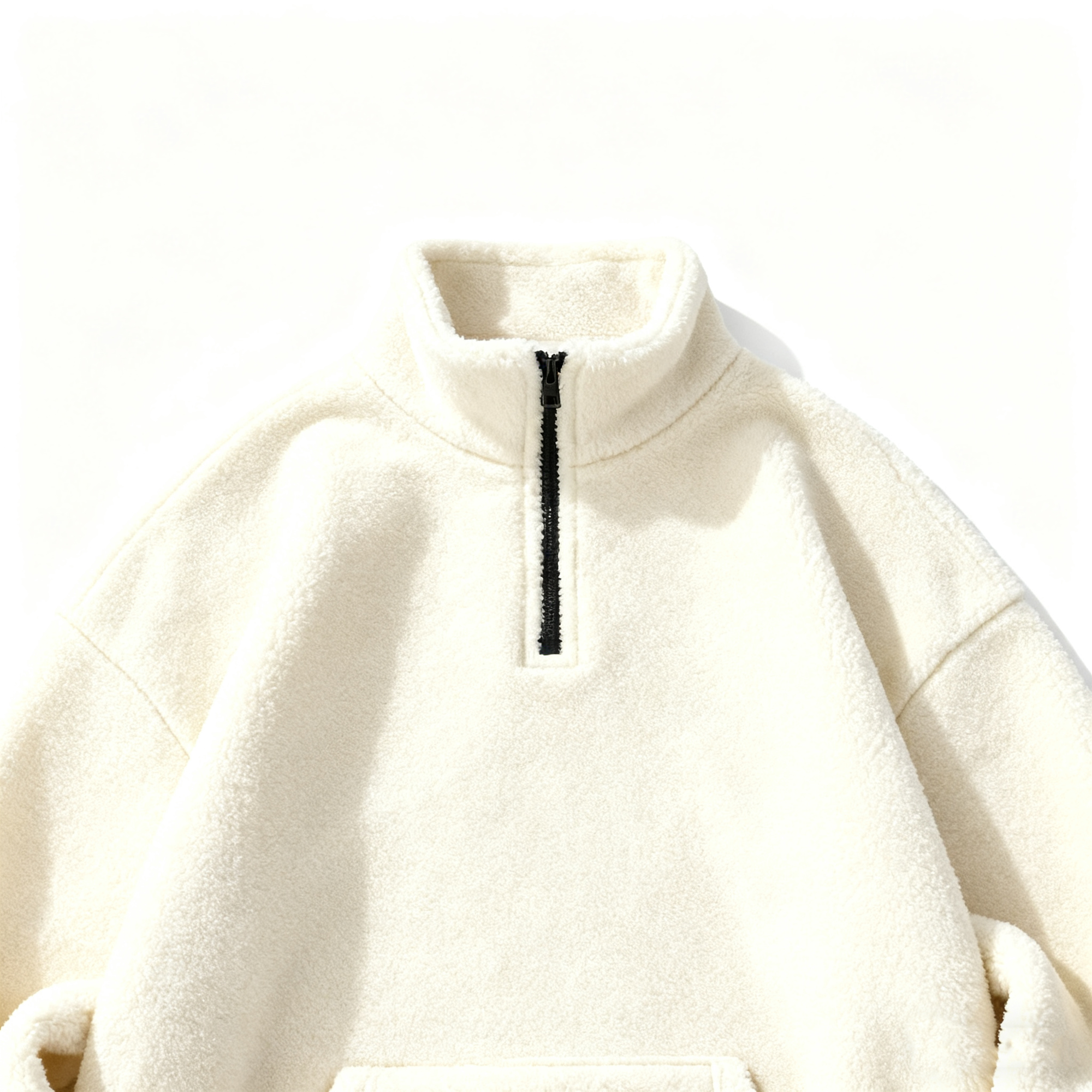 Men's Plush Half-Zip Sweatshirt – Embrace Cozy Comfort with Modern Street Style