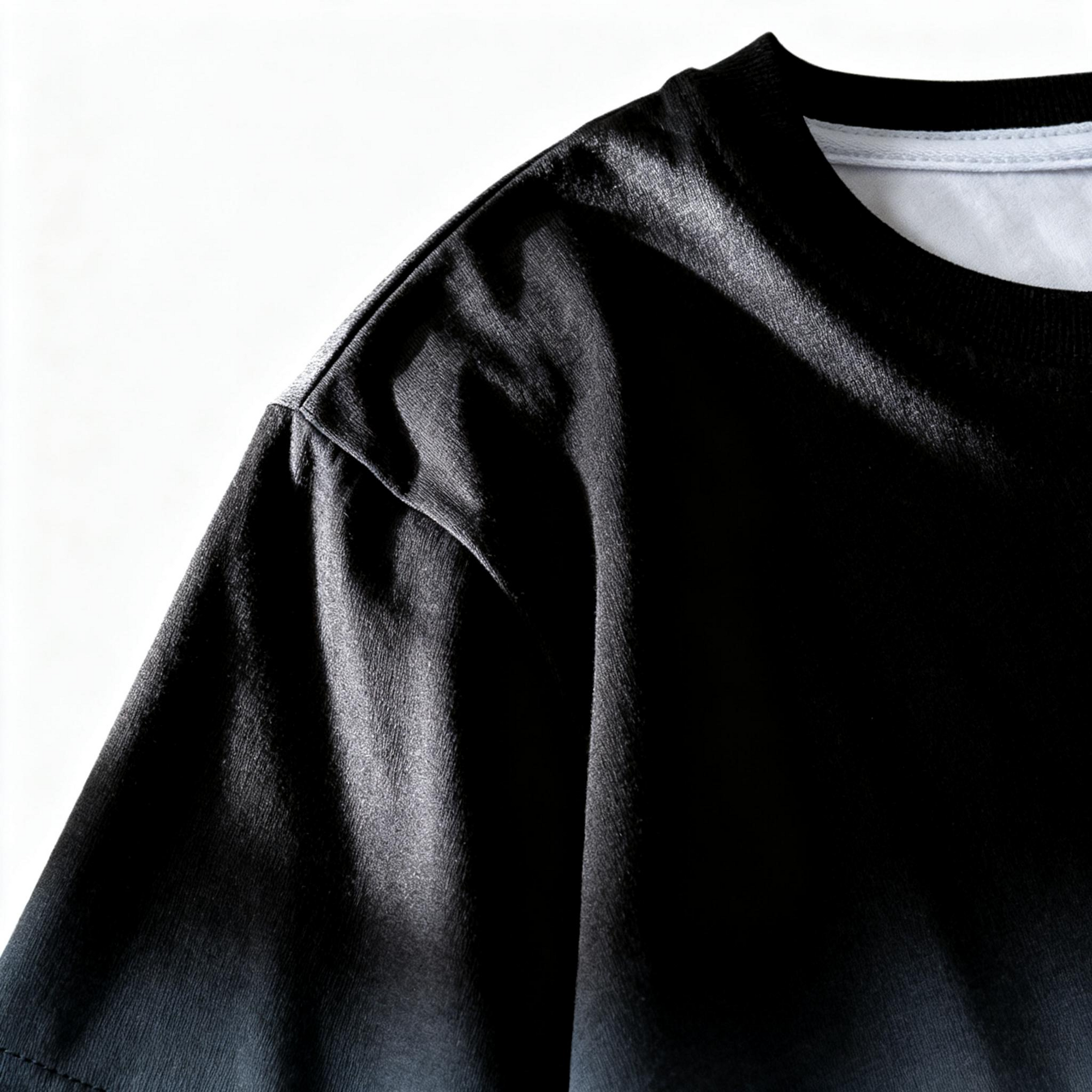 Men's Black & White Gradient Short Sleeve T-Shirt: Urban Street Style Essential for Trendsetters