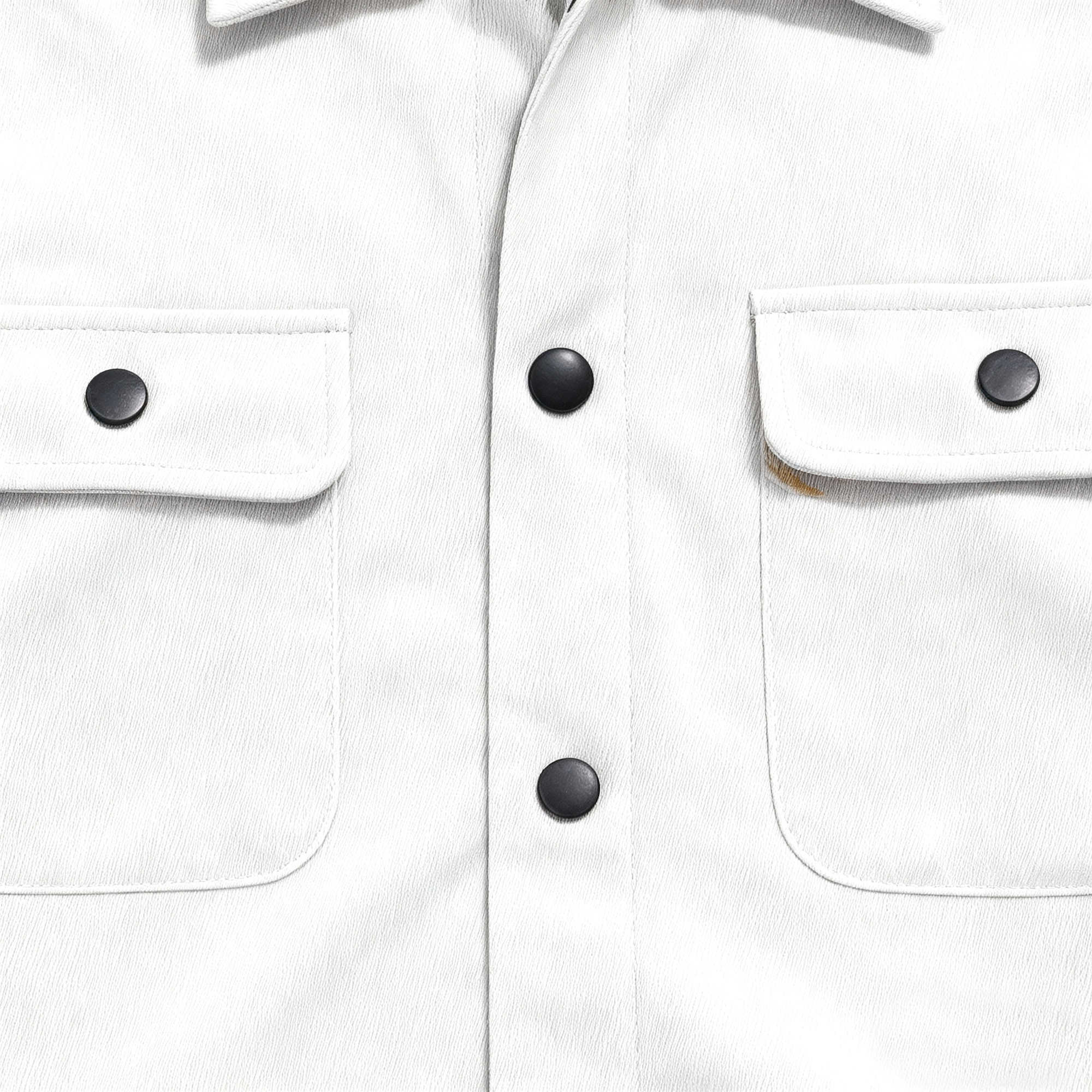 Men's Light Gray Suede-Like Casual Jacket - Classic Button-Down Trucker Jacket with Utility Pockets for Daily, Street & Smart-Casual Looks