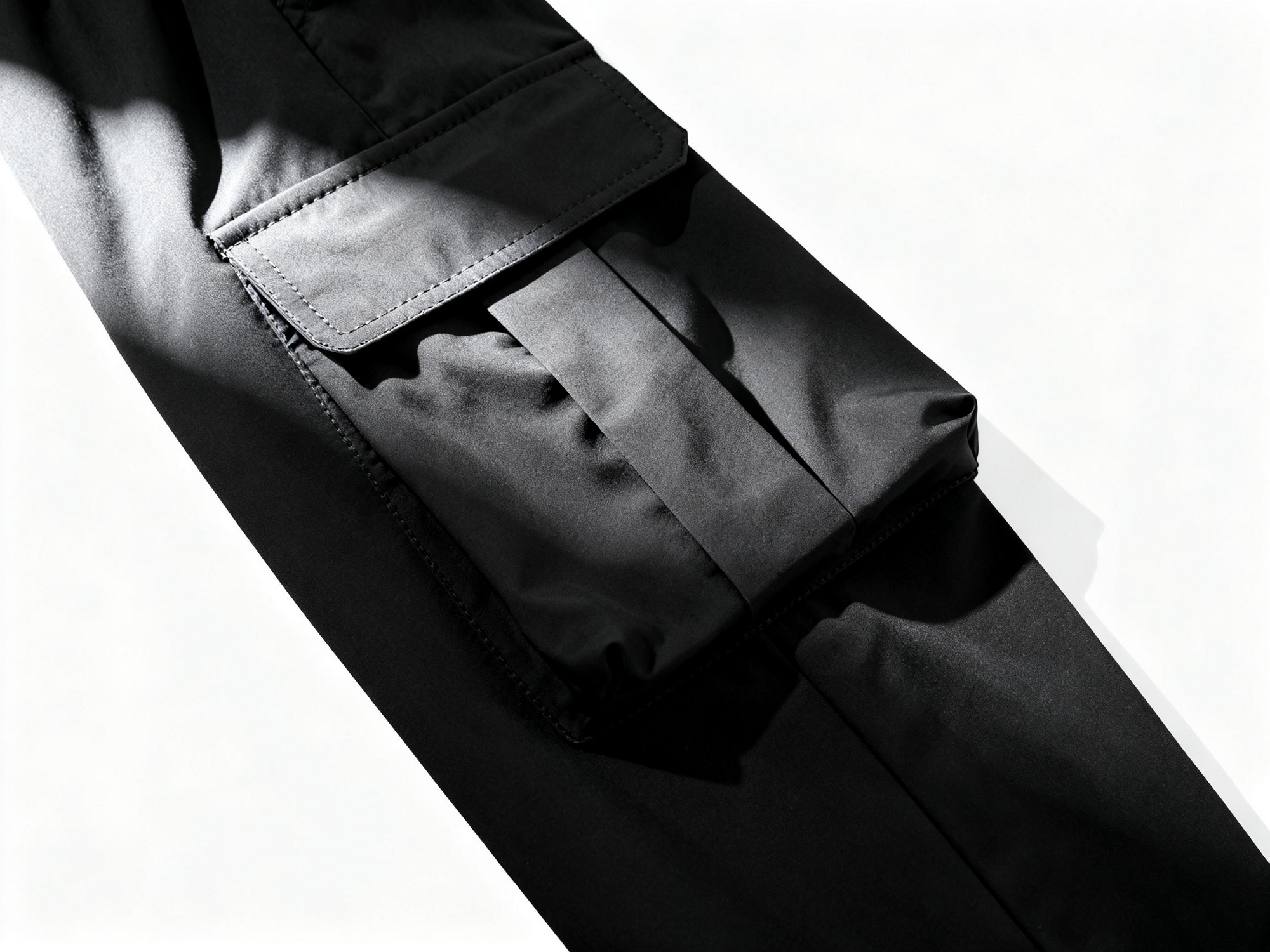 Men's Black Cargo Sweatpants - Sporty Style Meets Ultimate Comfort for Daily Wear & Active Lifestyles