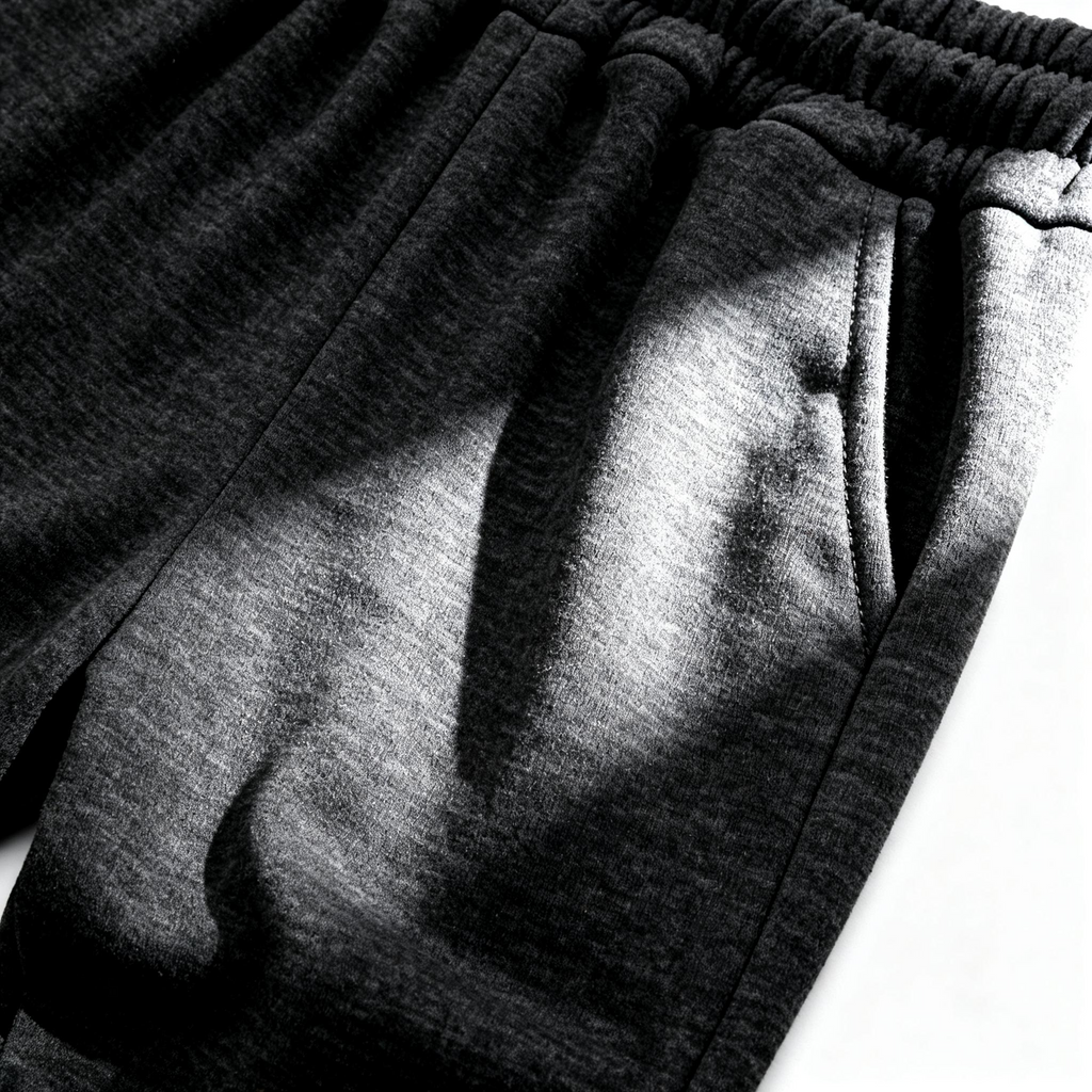 Men's Charcoal Gray Sweatpants - Relaxed Fit Casual Joggers with Elastic Cuffs for Everyday Comfort, Streetwear & Lounge Style