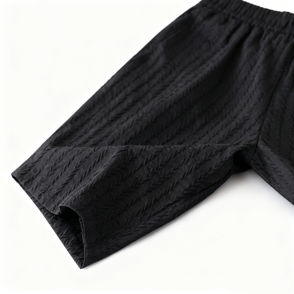 Men's Textured Casual Shorts - Elevate Your Leisure Look with Stylish Comfort