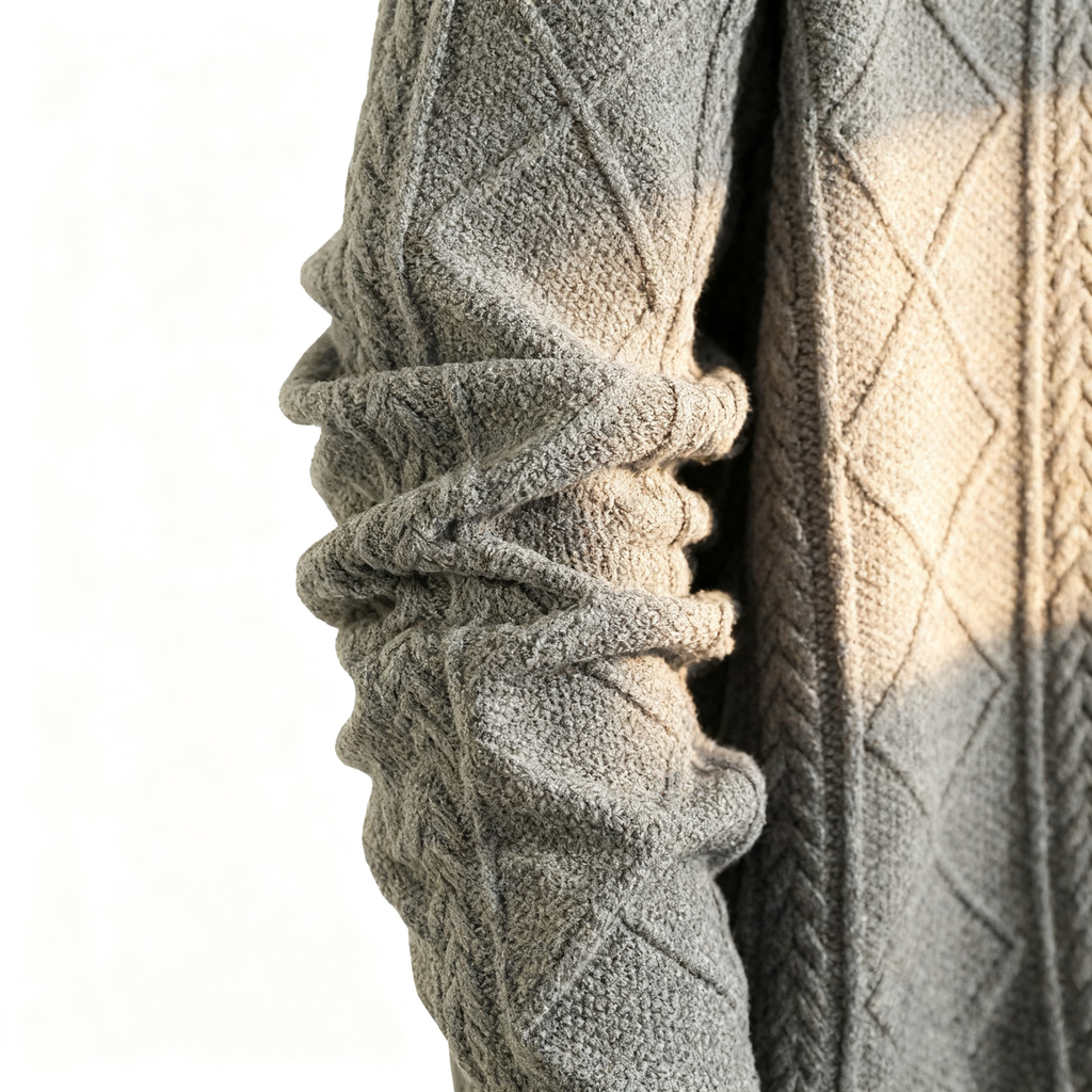 Men's Cable Knit Textured Crew Neck Sweater - Fashionable Pullover for Casual, Daily & Stylish Outings