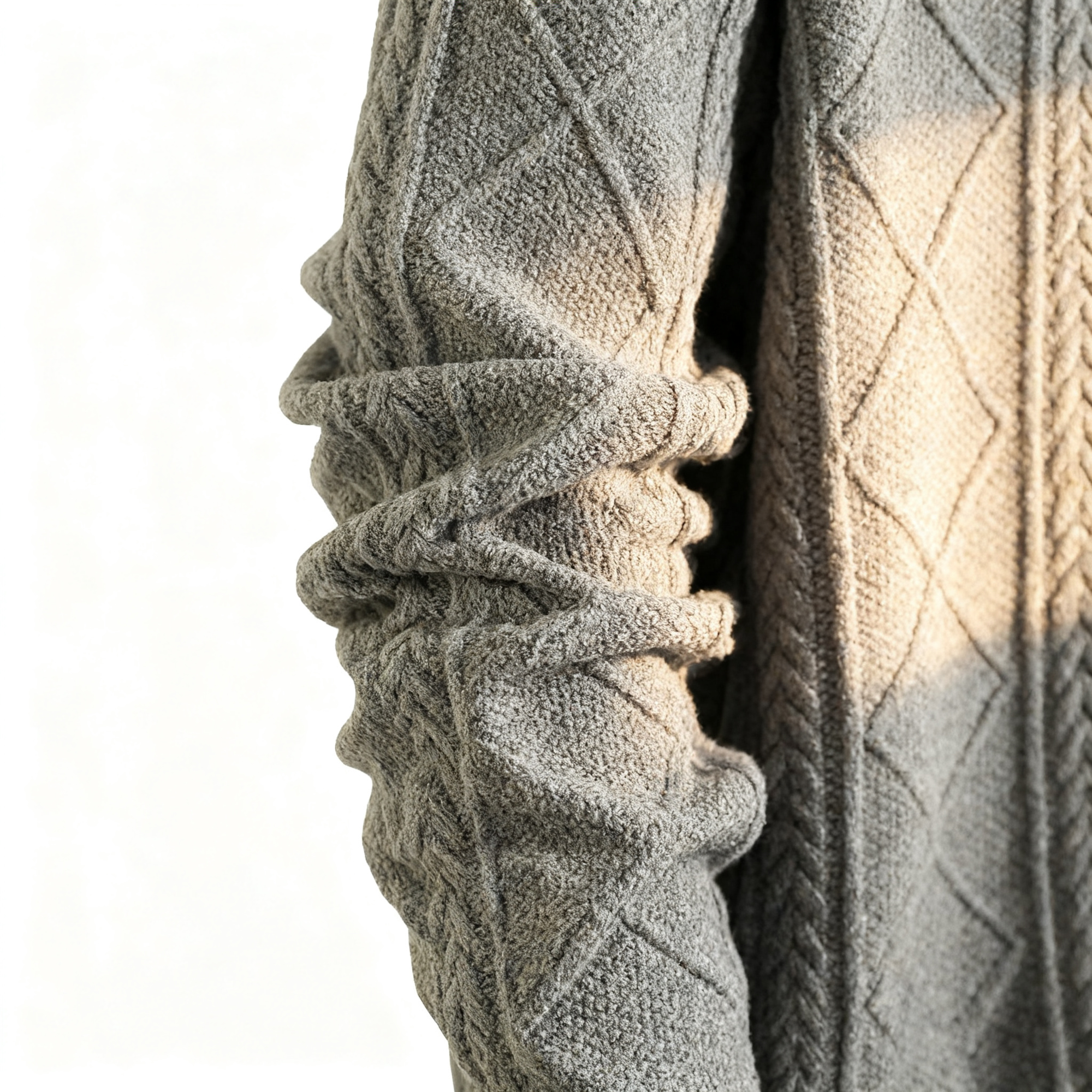 Men's Cable Knit Textured Crew Neck Sweater - Fashionable Pullover for Casual, Daily & Stylish Outings