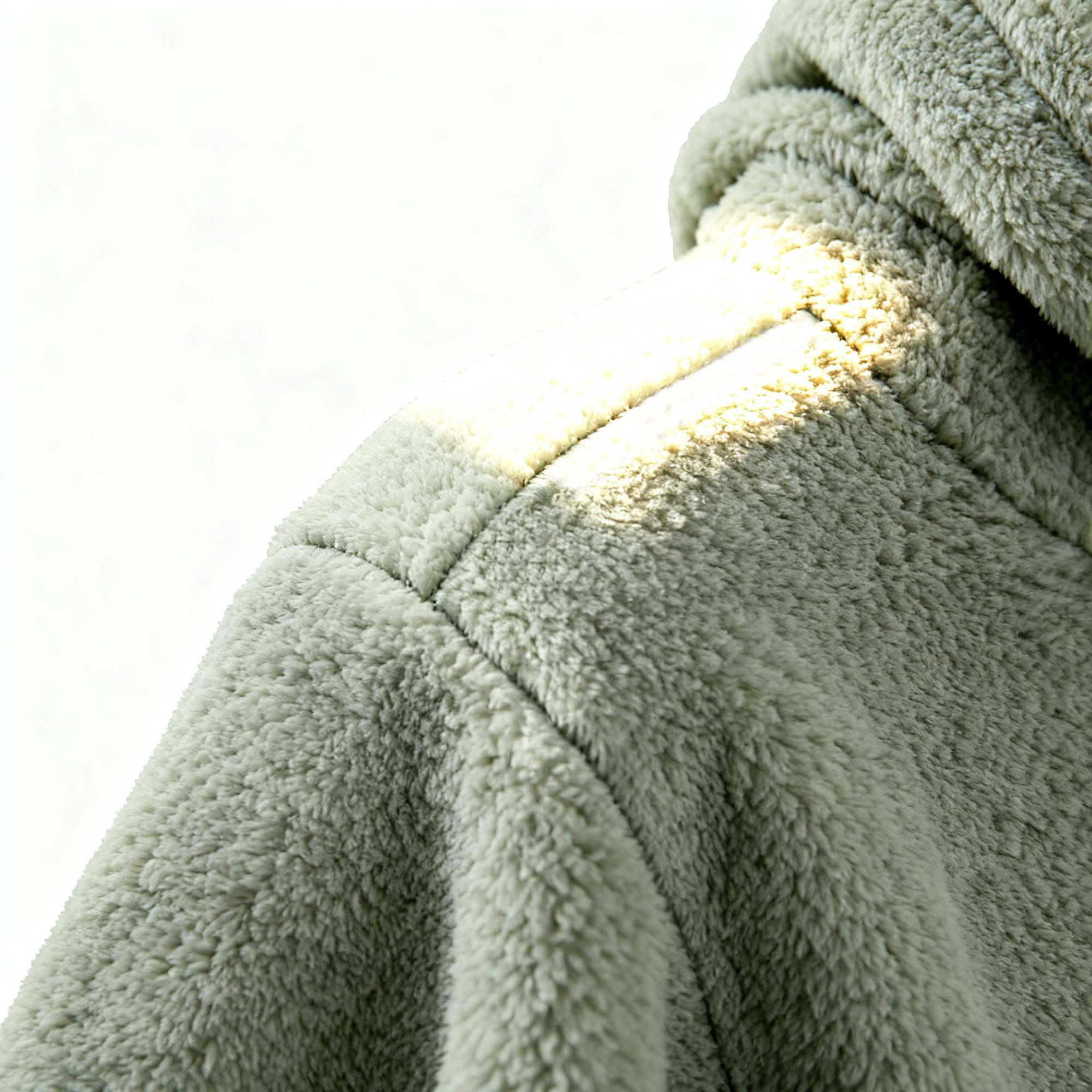 Men's Light Gray Fuzzy Hoodie - Ultimate Comfort & Cozy Style for Chilly Days