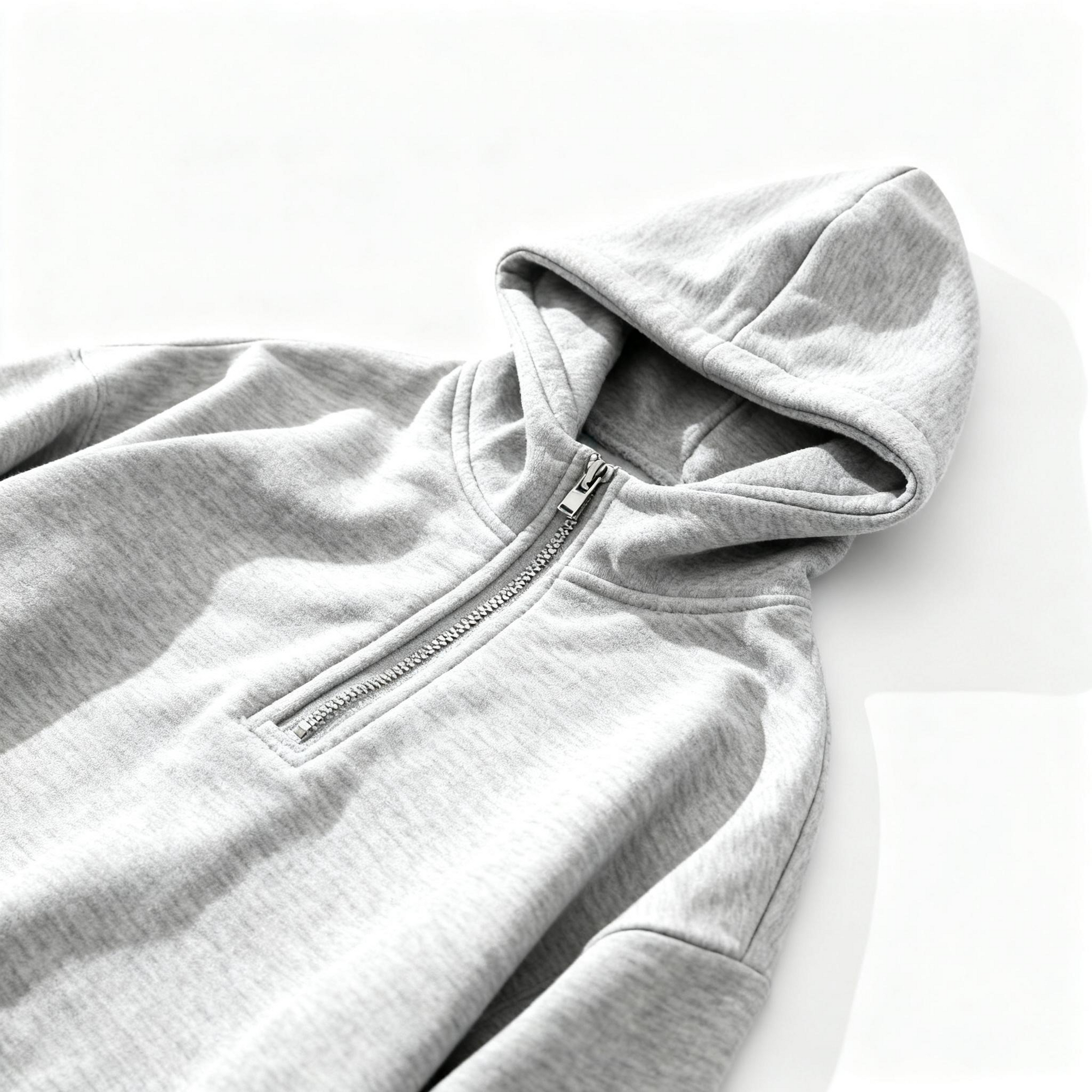 Men's Half-Zip Hoodie - Classic Comfort & Versatile Style for Daily Wear & Leisure