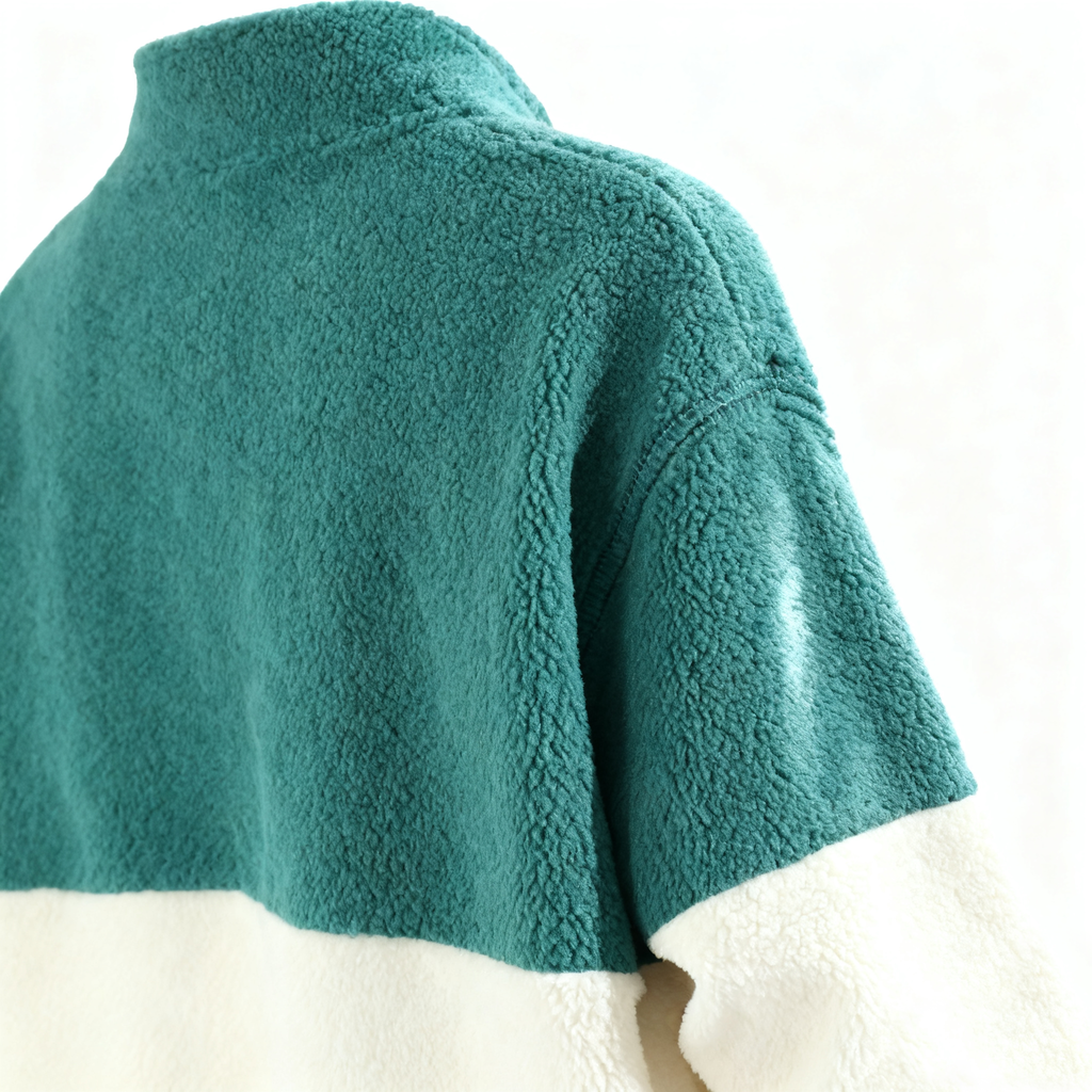 Men's Color-Block Fleece Pullover: Embrace Warmth & Style in Casual Comfort