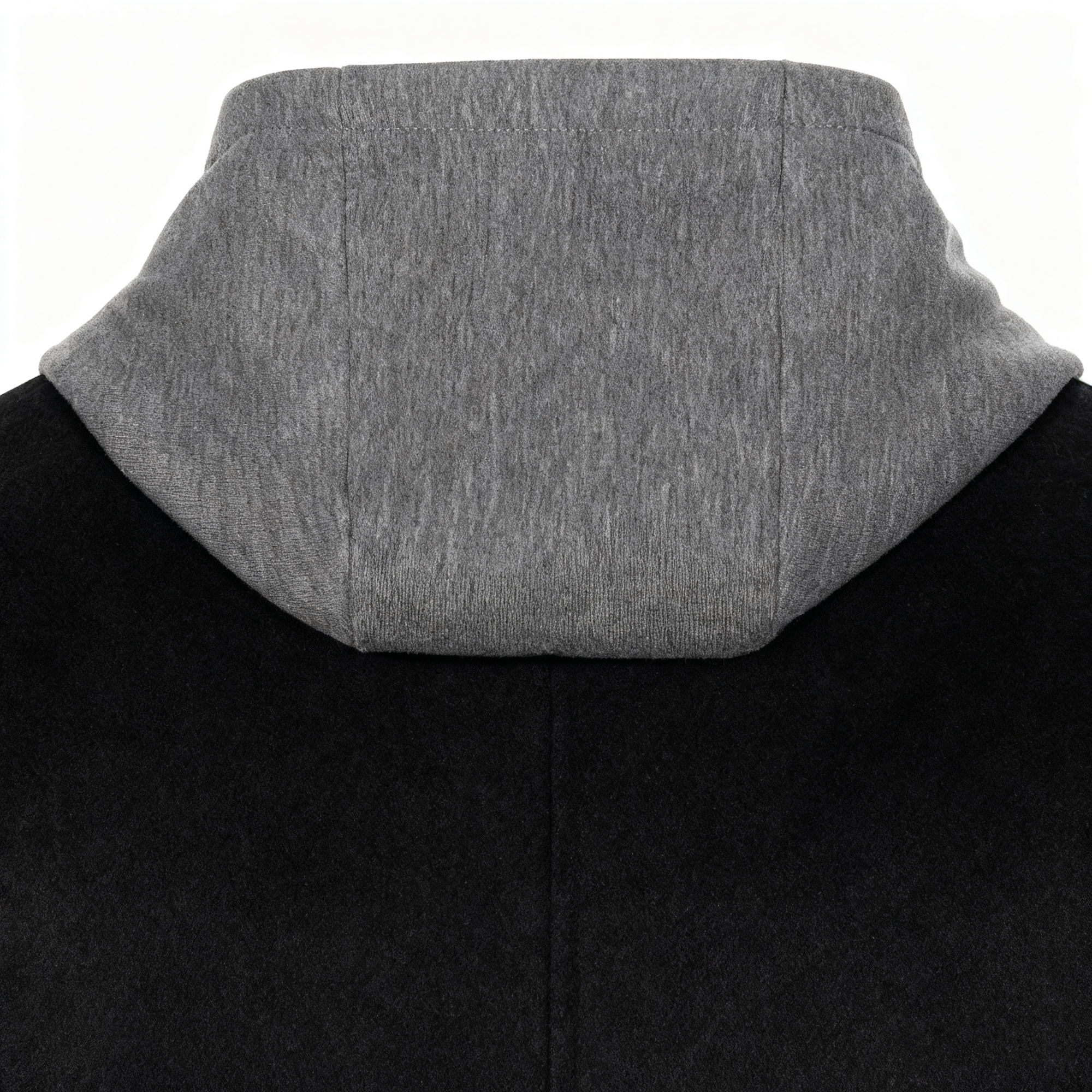 Men's Hooded Wool-Blend Trench Coat - Black 3-in-1 Overcoat for Business, Casual, and Winter Layering