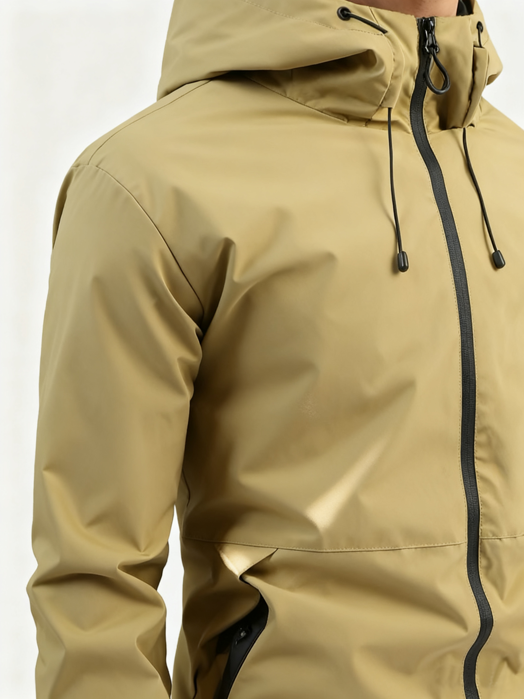 Men's Waterproof 100% Polyester Rain Jacket – Your Essential for Outdoor & Urban Adventures