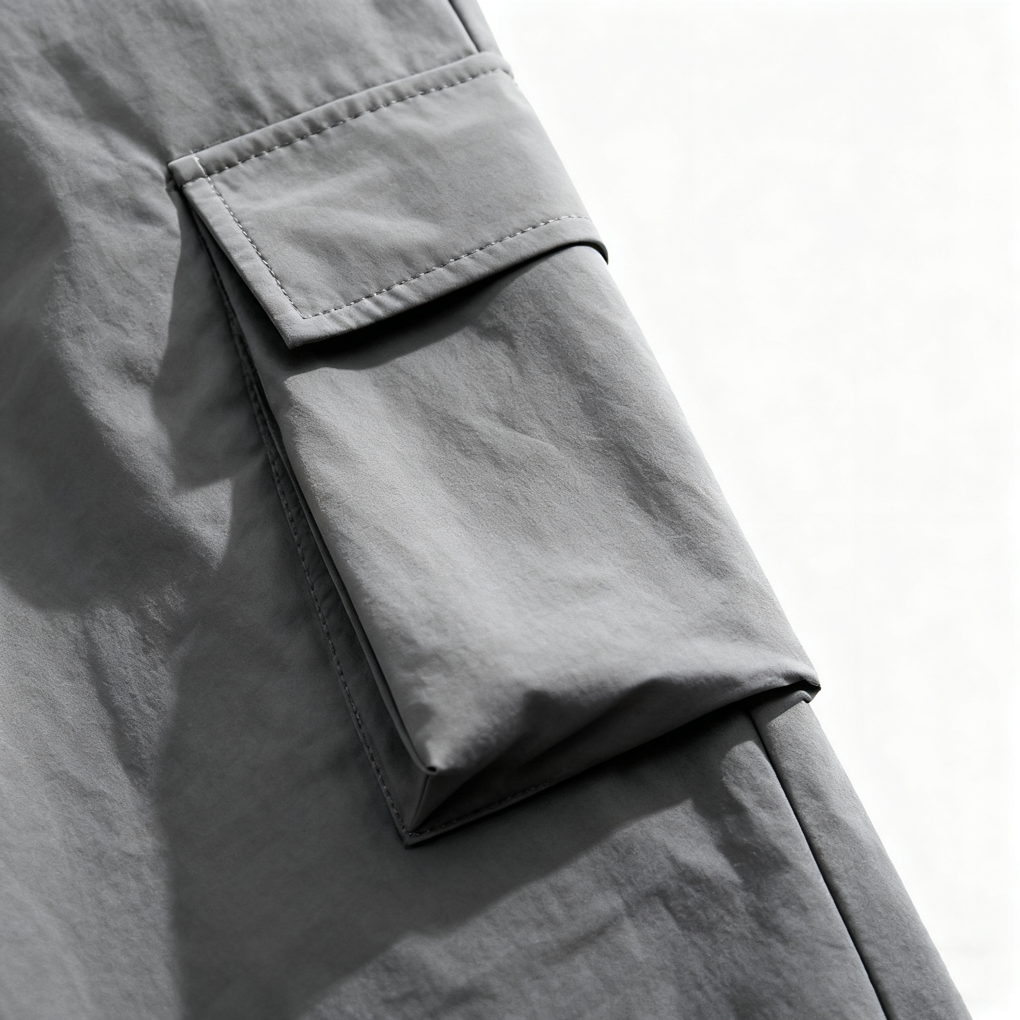 Men's Grey Casual Set - Jacket & Cargo Pants Combo for Effortless Street Style & Daily Comfort