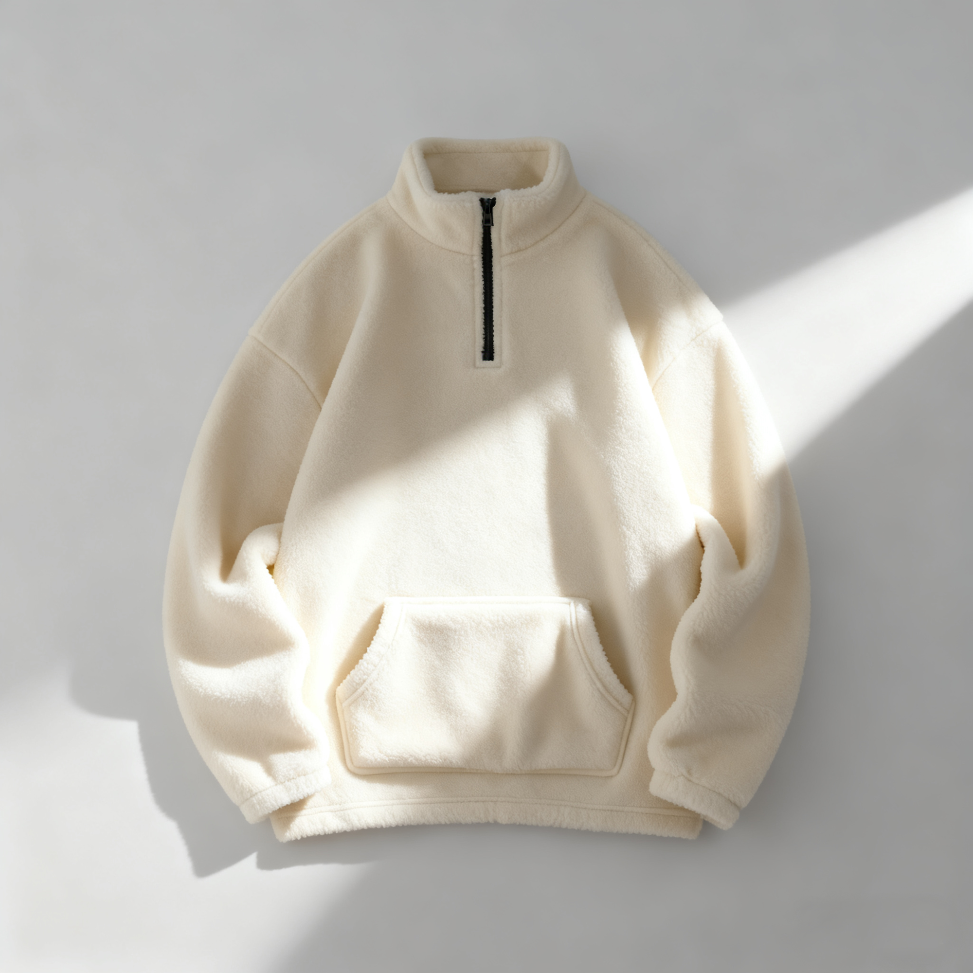 Men's Plush Half-Zip Sweatshirt – Embrace Cozy Comfort with Modern Street Style