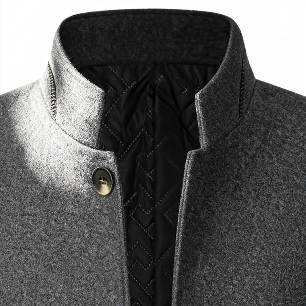 Men's Wool-Blend Coat - A Fusion of Elegance and Warmth for the Modern Gentleman