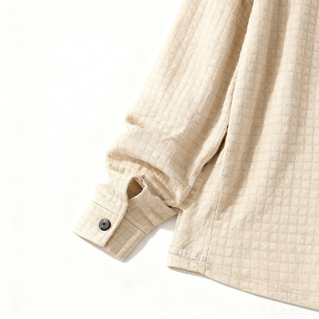 Men's Quilted Shirt Jacket - Oversized Casual Shacket with Pocket Details for Urban Style & Leisure Comfort