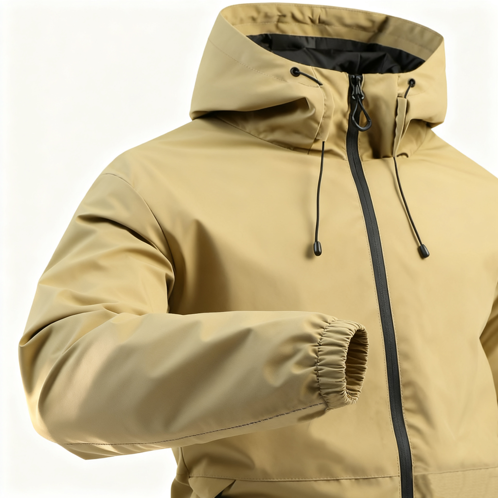 Men's Waterproof 100% Polyester Rain Jacket – Your Essential for Outdoor & Urban Adventures