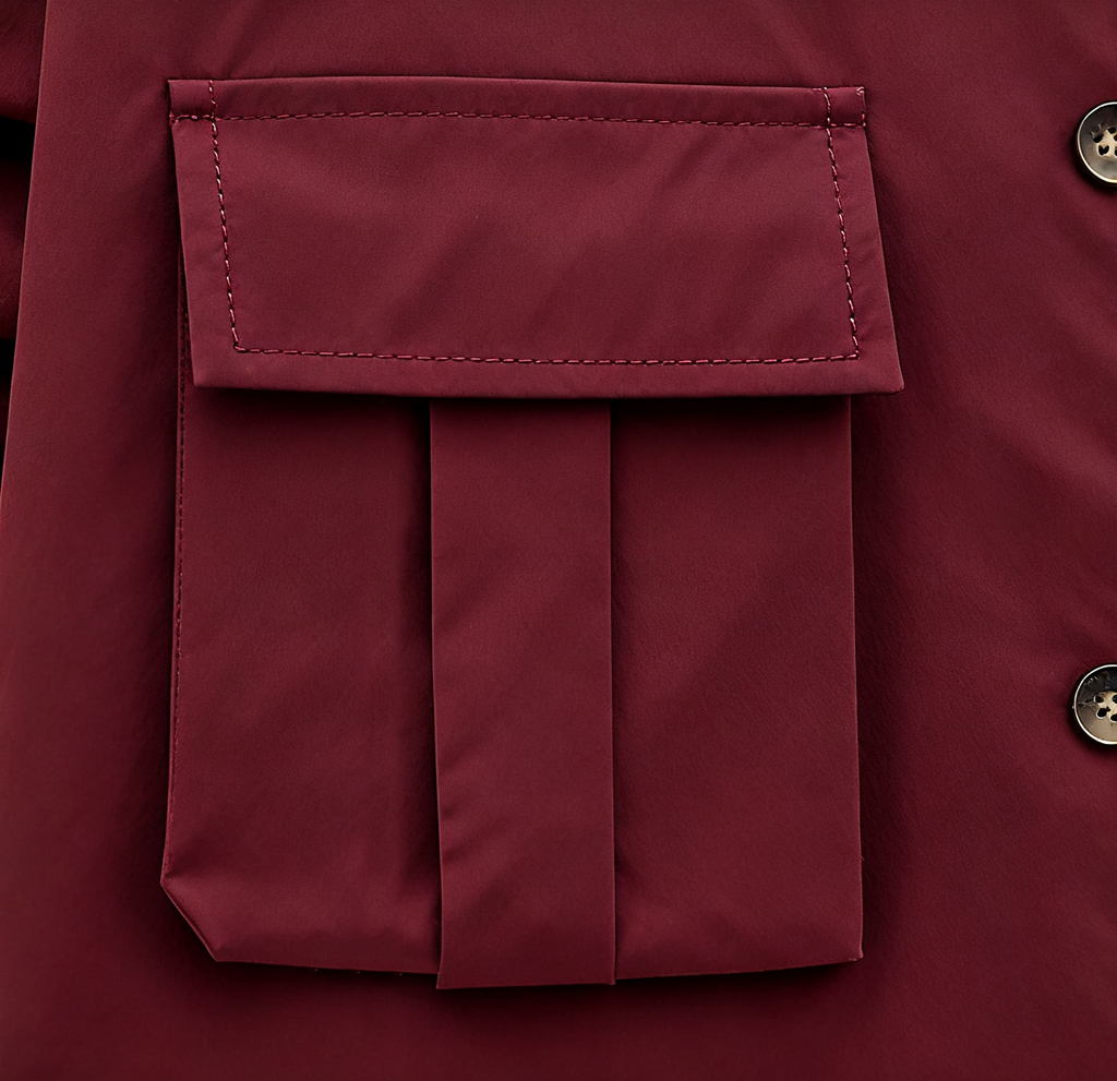 Men's Burgundy Utility Set: The Ultimate Fusion of Casual Style, Functionality, and Versatility
