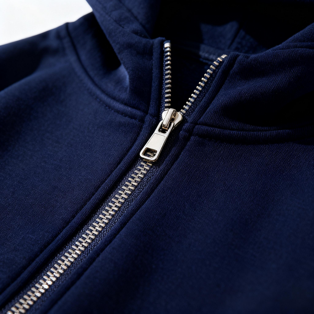 Men's Navy Half-Zip Hoodie - The Perfect Fusion of Casual Comfort & Modern Style