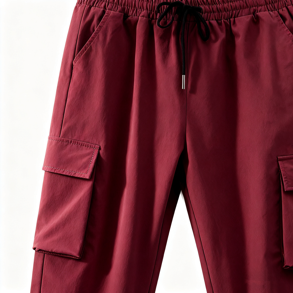 Men's Burgundy Utility Set: The Ultimate Fusion of Casual Style, Functionality, and Versatility