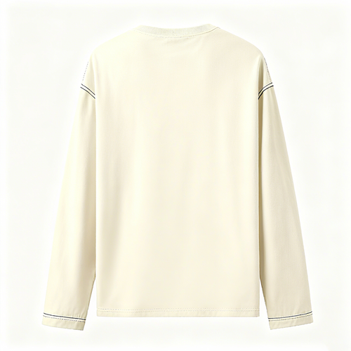 100% Cotton Long Sleeve Tee for Spring: Effortless Comfort & Style