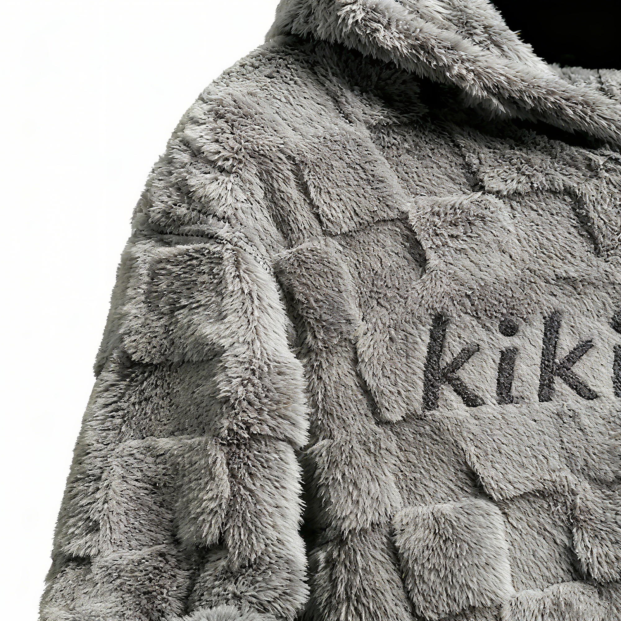 100% Polyester Fuzzy Checkered Hoodie: Ultra-Soft Comfort & Stylish Texture