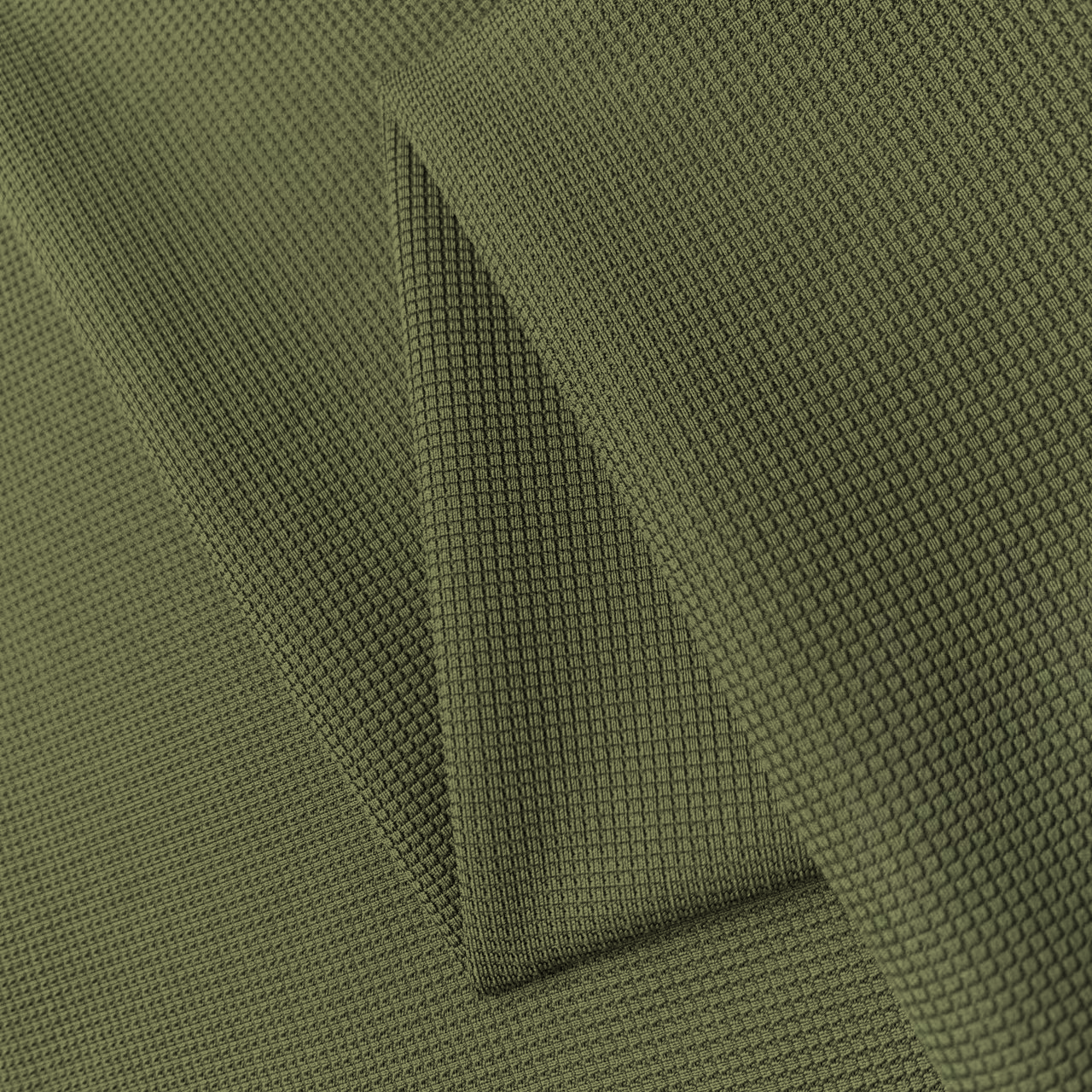 Men's Performance Polo Shirt - 88% Polyester 12% Spandex Quick-Dry Casual Golf Top (Olive Green)