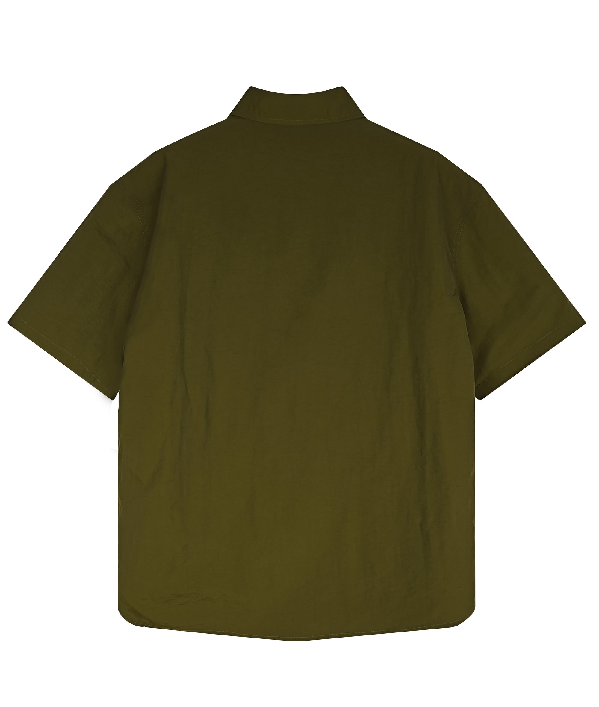 Men's Relaxed Fit 100% Nylon Polo Shirt - Half-Zip Collared Casual Top with Multi Pockets