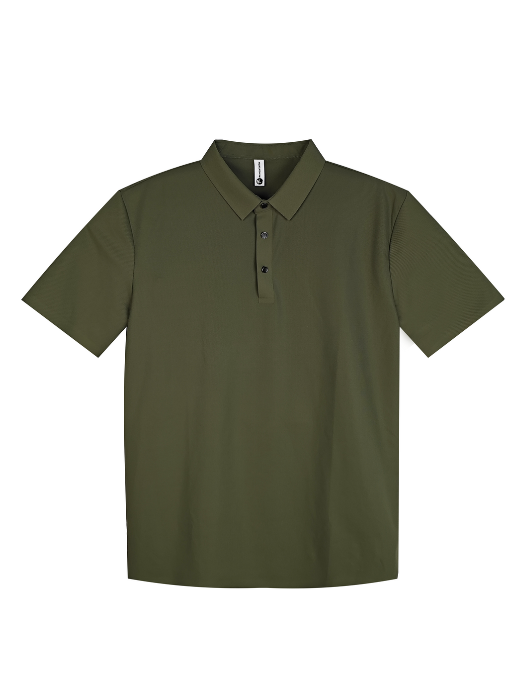 Men's Performance Polo Shirt - 88% Polyester 12% Spandex Quick-Dry Casual Golf Top (Olive Green)