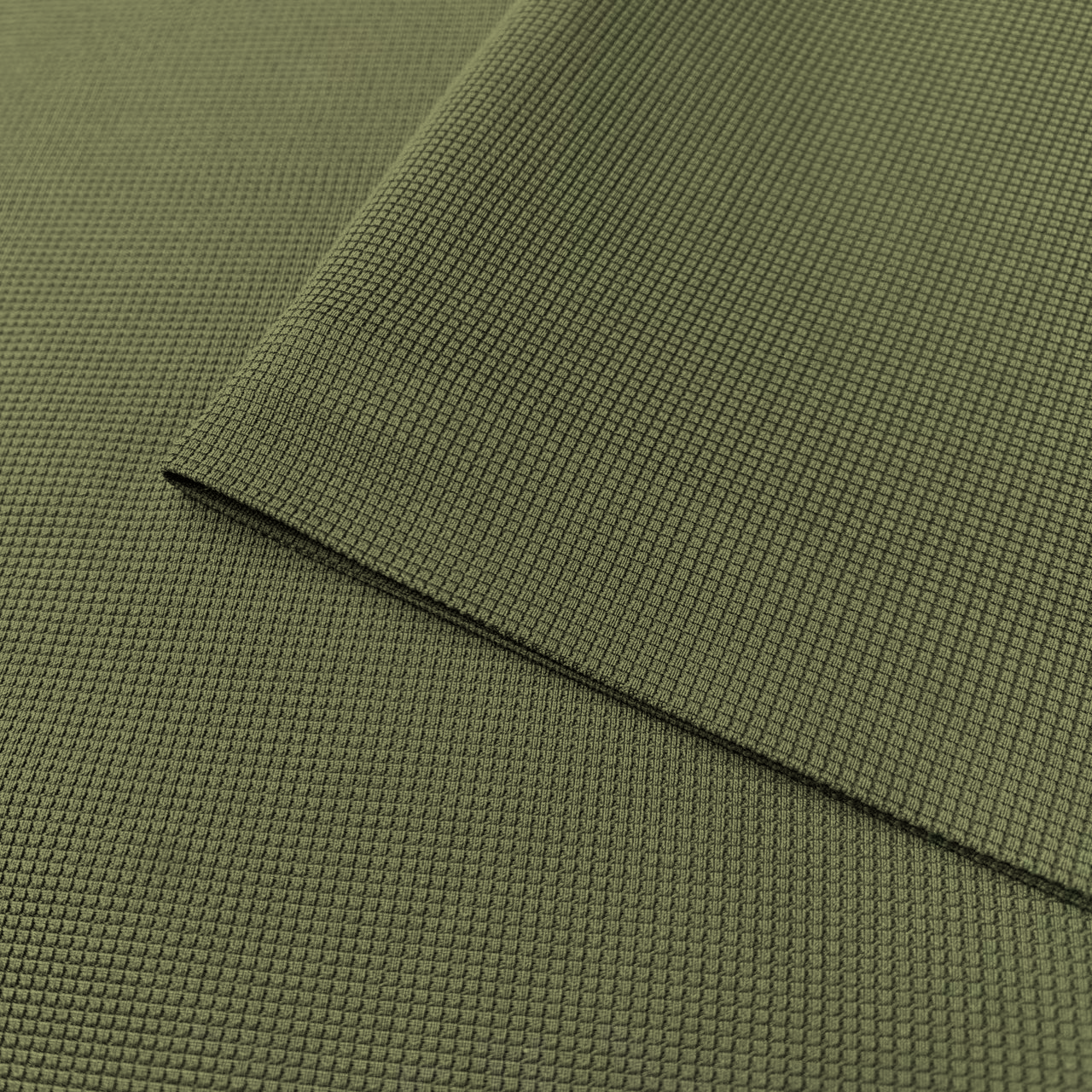 Men's Performance Polo Shirt - 88% Polyester 12% Spandex Quick-Dry Casual Golf Top (Olive Green)