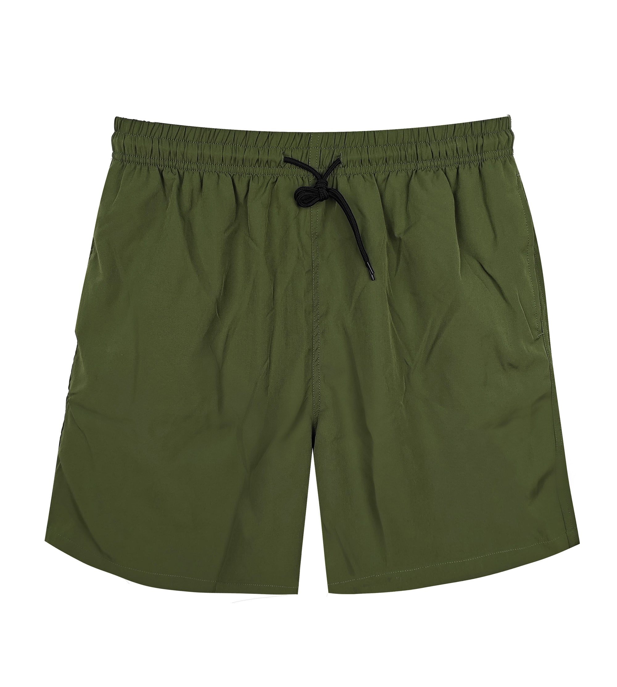 Men's 100% Nylon Casual Shorts - Lightweight Quick-Dry Drawstring Waist Beach & Daily Wear