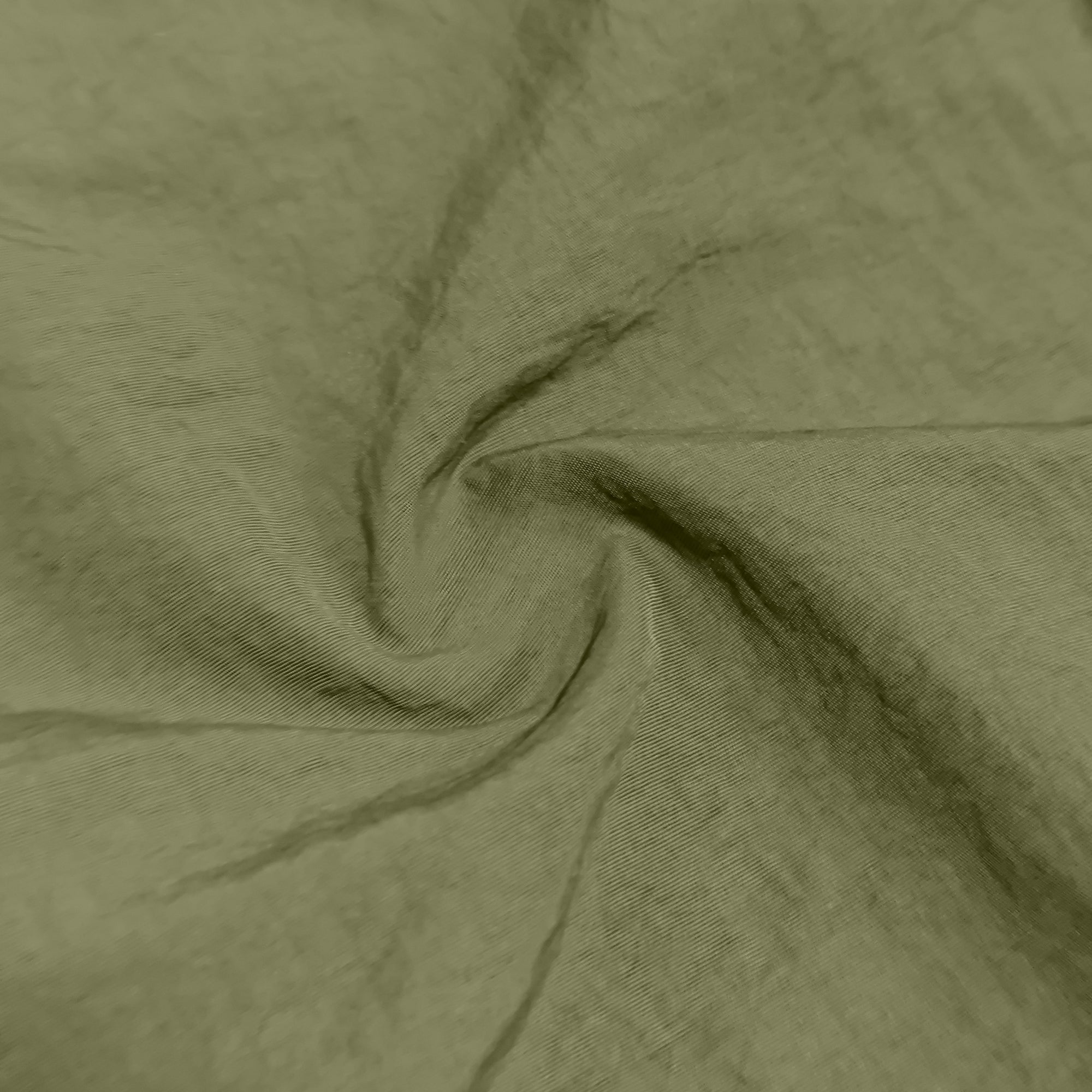 Men's Relaxed Fit 100% Nylon Short Sleeve Shirt - Olive Green Collared Casual Top with Angled Chest Pockets