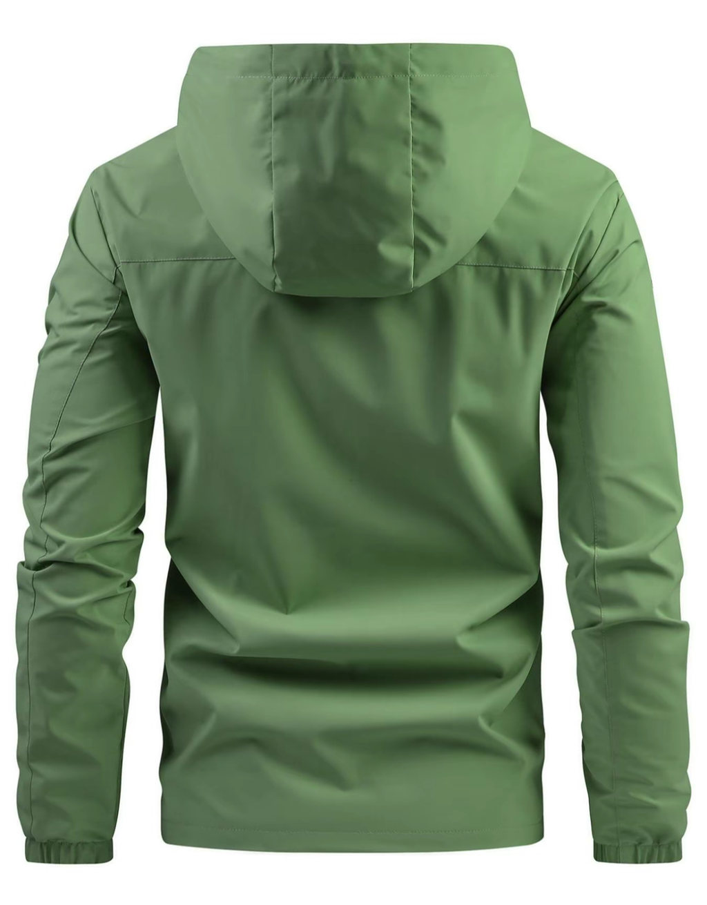 Men's 100% Polyester Waterproof Windproof Rain Jacket - Lightweight Hooded Outdoor Coat for Hiking, Travel & Daily Life