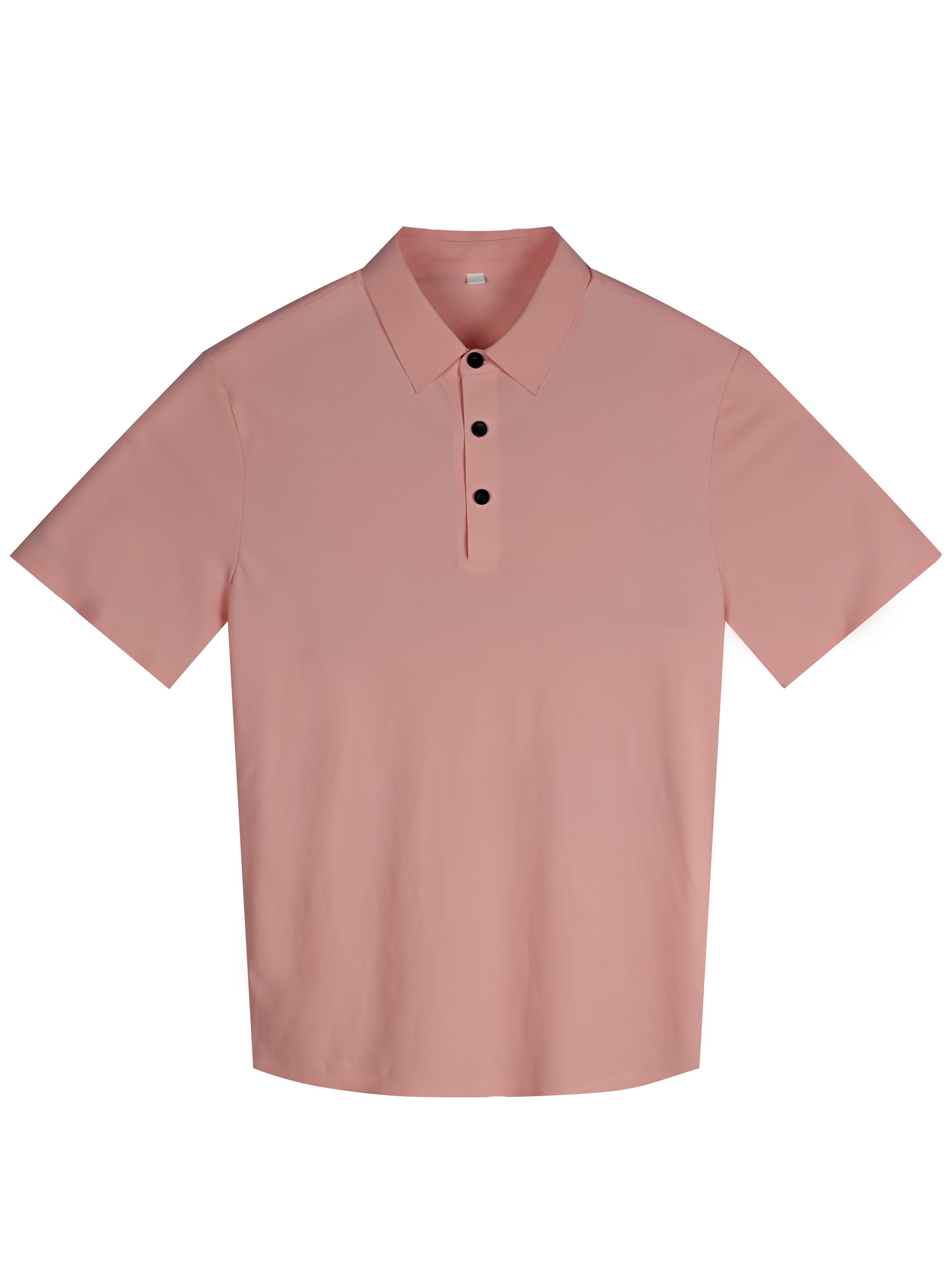 Men's Slim - Fit 80% Nylon 20% Spandex Polo Shirt - Short - Sleeved Collared Casual Top