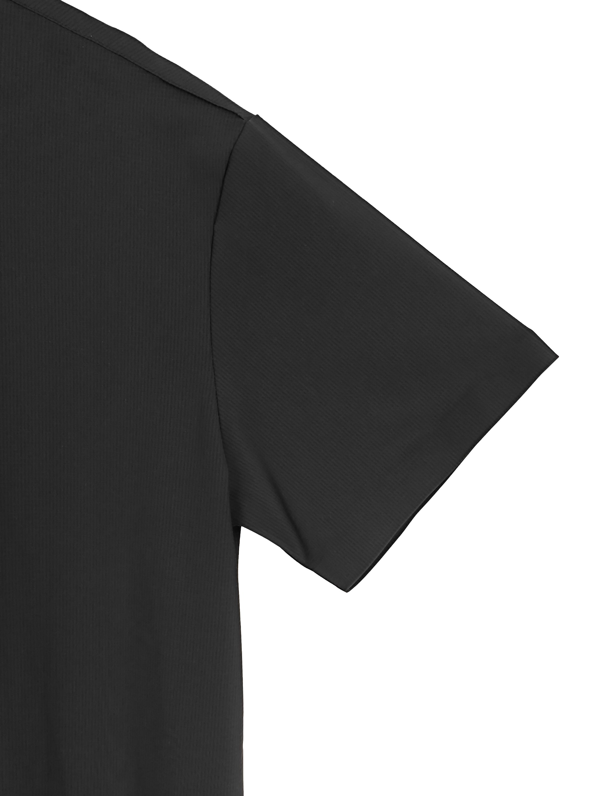 Men's Regular Fit 77% Nylon 23% Spandex Short Sleeve Button - Down Shirt